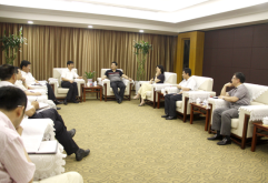 刘如强董事长会见建行江西省分行万国平行长一行