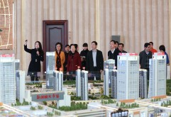 2月14日下午，省工商联党组书记李青华一行莅临我司新洪城大市场项目走访调研，集团董事长刘如强、党委书记、总经理余小玲携集团高管一行陪同接待，并座谈交流。