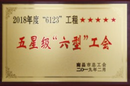 洪大集团荣获2018年度五星级“六型”工会