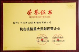 抗击疫情重大贡献民营企业