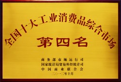 2012年全国十大工业消费品综合市场第四名